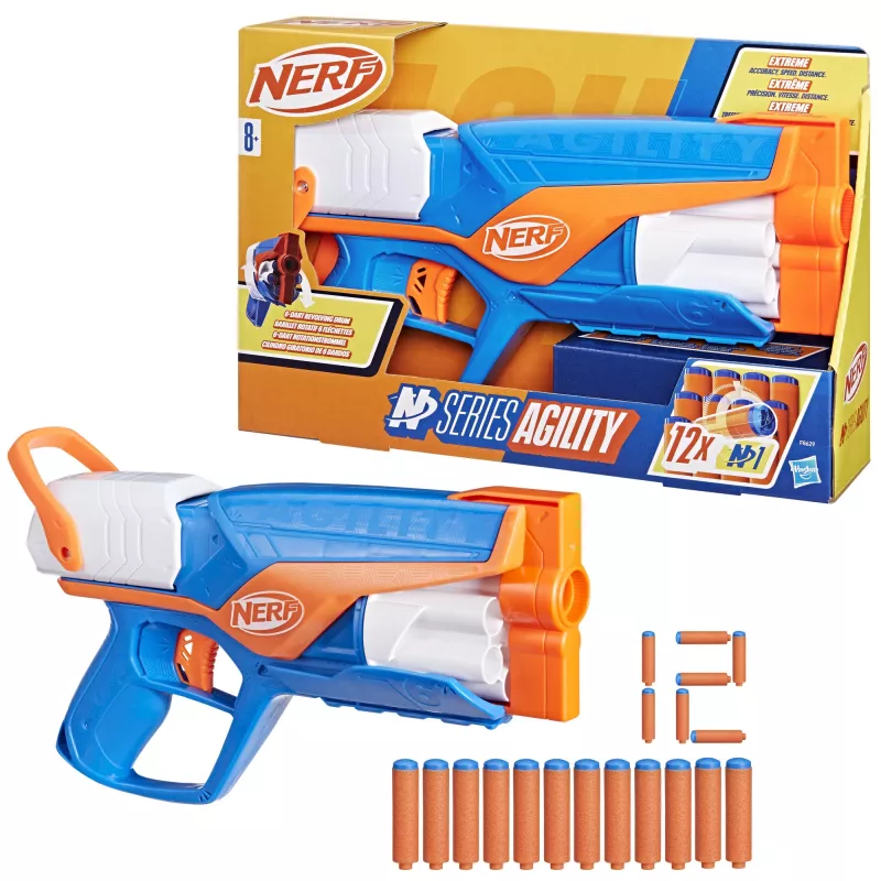 Mängupüss NERF N Series Agility sinine oranž valge 8 aastat