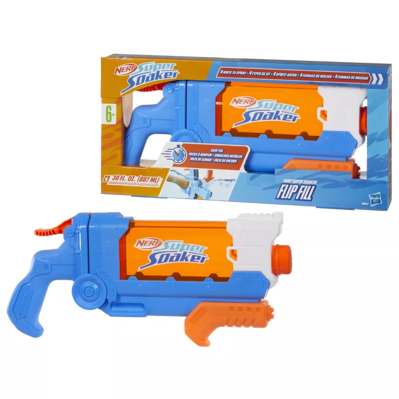 Nerf Super Soaker Flip Fill, mänguvesipüstol, 6 a