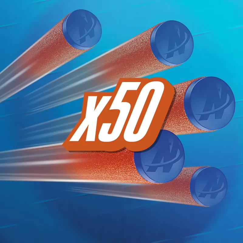 Nerf N Series N1-Darts 50x, täitepakk, 8 a, 50 tk, sinine, oranž