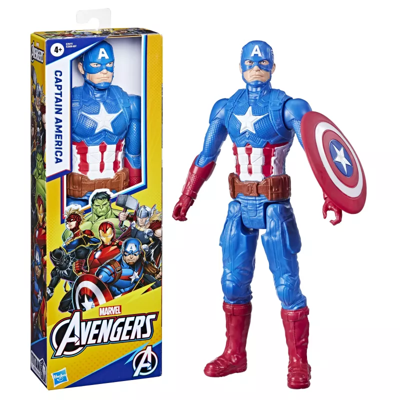 Marvel Avengers Captain America, 4 a, sinine, punane, valge, plastik