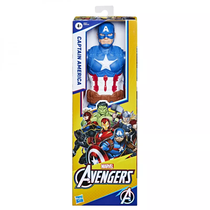 Marvel Avengers Captain America, 4 a, sinine, punane, valge, plastik