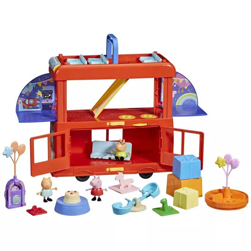 Peppa Pig 2-in-1 Party Bus, Action/Seiklus, 3 a, Mitmevärviline, Plastik
