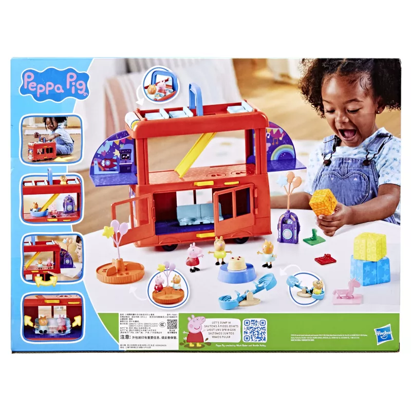 Peppa Pig 2-in-1 Party Bus, Action/Seiklus, 3 a, Mitmevärviline, Plastik