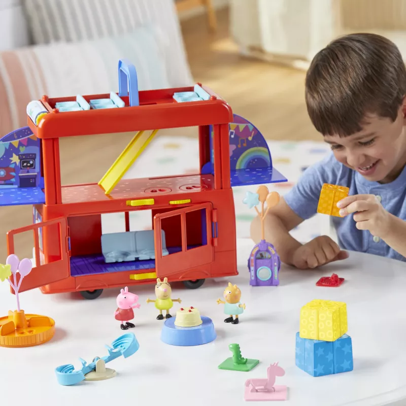 Peppa Pig 2-in-1 Party Bus, Action/Seiklus, 3 a, Mitmevärviline, Plastik