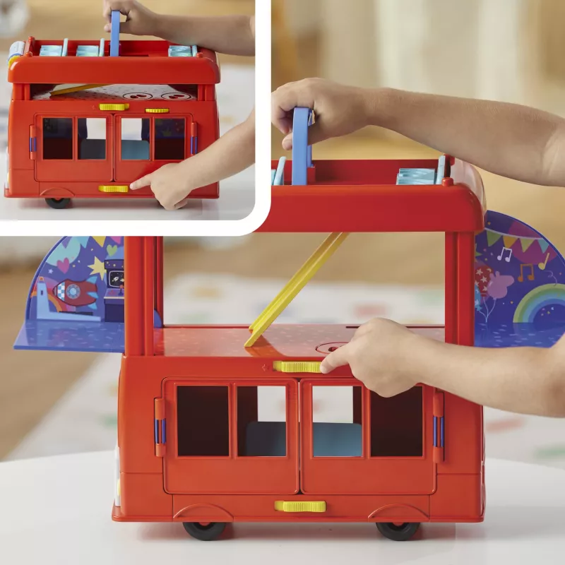 Peppa Pig 2-in-1 Party Bus, Action/Seiklus, 3 a, Mitmevärviline, Plastik