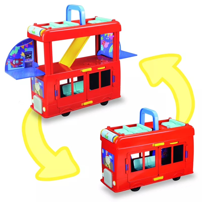 Peppa Pig 2-in-1 Party Bus, Action/Seiklus, 3 a, Mitmevärviline, Plastik