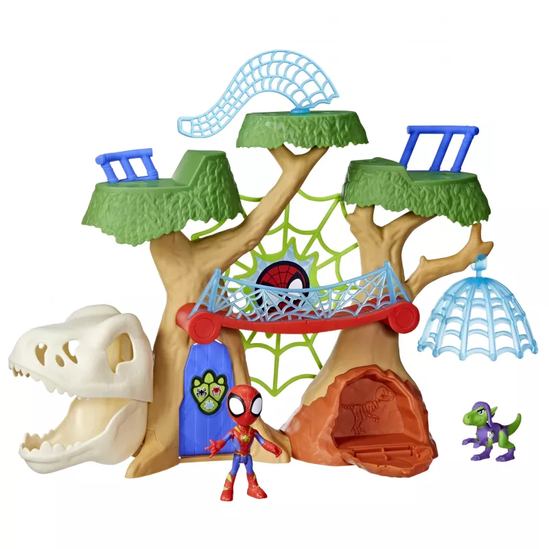 Mängukomplekt Action/Adventure Hasbro Marvel Spidey and His Amazing Friends Dino Webs Treehouse