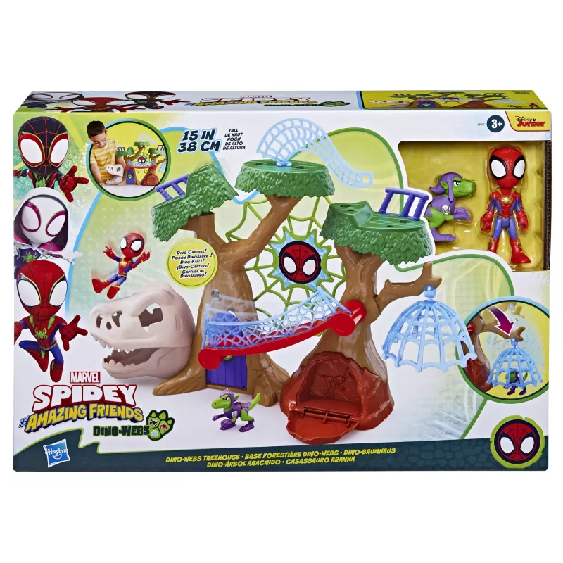 Mängukomplekt Action/Adventure Hasbro Marvel Spidey and His Amazing Friends Dino Webs Treehouse