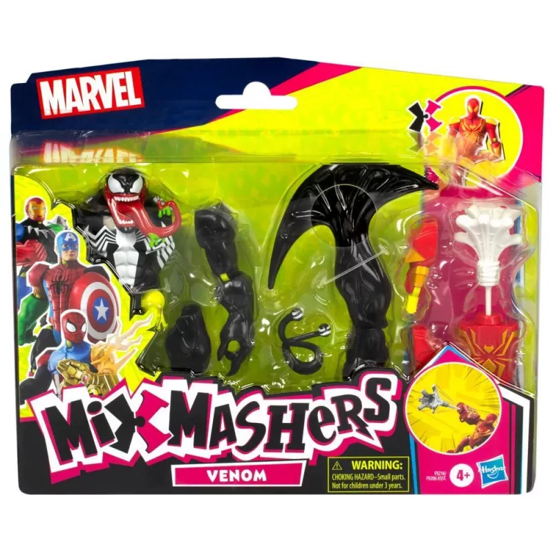 Marvel MixMashers Spider-Man Venom Mix-&-Match, 4 a, Mitmevärviline