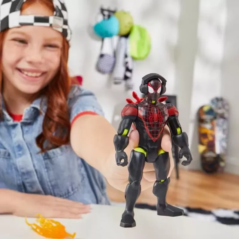 Marvel MixMashers Miles Morales Spider-Man Mix-And-Match, 4 a, mitmevärviline