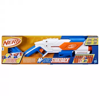 Mängupüss Nerf N Series Strikeback sinine oranž valge 8+