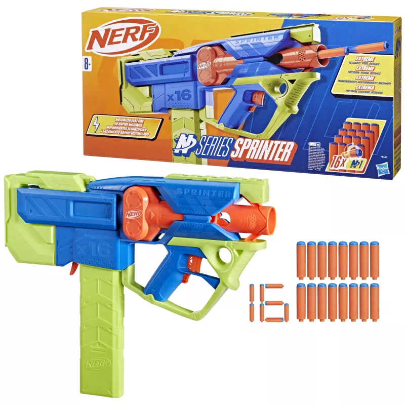 Mängupüss Nerf N Series Sprinter F8625 sinine roheline oranž