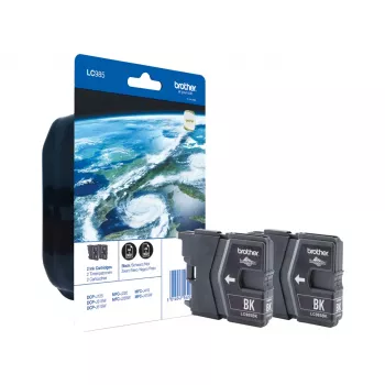 Brother LC-985BKBP2DR tindikassett 2 tk Originaal Standardtootlikkus Must