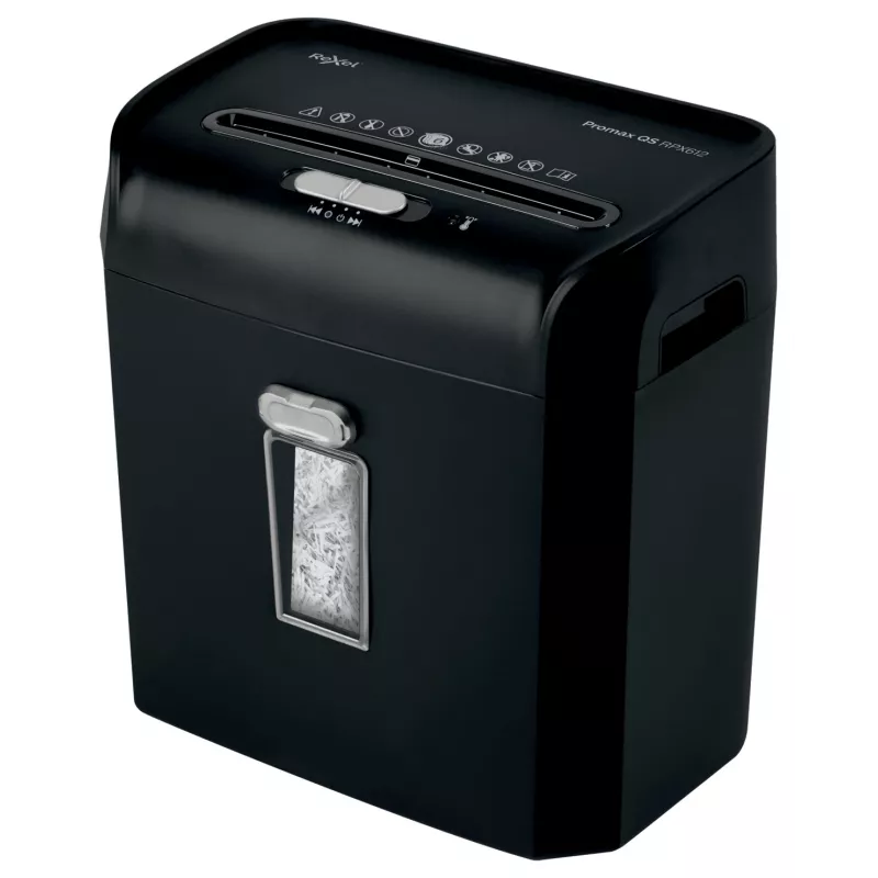 Rexel ProMax RPX612 ristlõikepaberipurustaja P4, Ristlõikus, 22 cm, 4 x 40 mm, 12 L, 132 lehte, 58 dB
