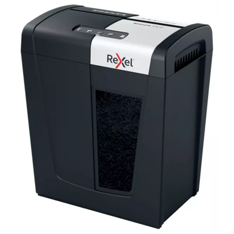 Rexel Secure MC6 Whisper-Shred mikrohakkimisega paberipurustaja P5, mikrohakkimine, 2 x 15 mm, 18 L, 175 lehte, 55 dB, nupud