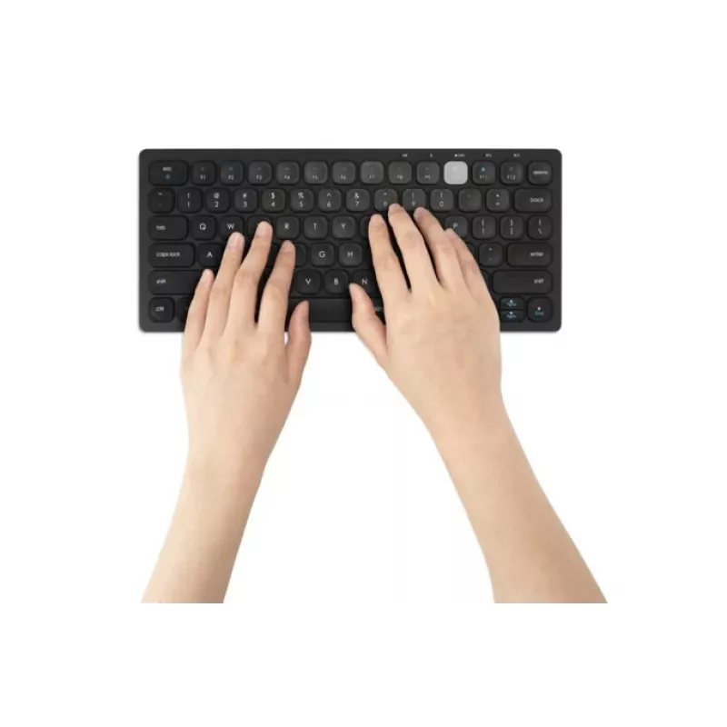Kensington Dual Wireless Compact klaviatuur - PN, Mini, Wireless, Bluetooth, QWERTY, Must