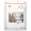 Nobo Premium Plus A5 läbipaistev akrüülist seinakinnitusega plakatiraam