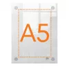 Nobo Premium Plus A5 läbipaistev akrüülist seinakinnitusega plakatiraam