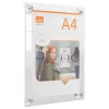 Nobo Premium Plus A4 läbipaistev akrüülist seinale kinnitatav ümberpaigutatav plakatiraam