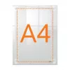 Nobo Premium Plus A4 läbipaistev akrüülist seinale kinnitatav ümberpaigutatav plakatiraam