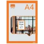 Nobo isekleepuv magnetpostriraam A4, oranž, A4, Oranž, Vertikaalne/horisontaalne, 235 mm, 5 mm, 325 mm