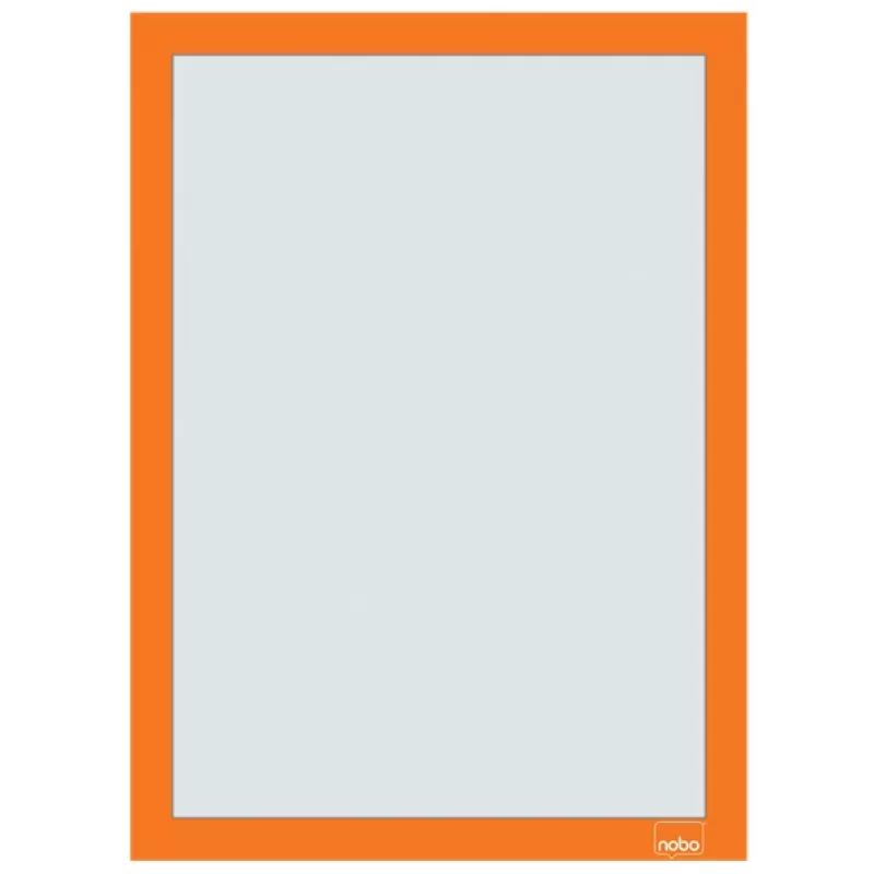 Nobo isekleepuv magnetpostriraam A4, oranž, A4, Oranž, Vertikaalne/horisontaalne, 235 mm, 5 mm, 325 mm