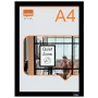 Nobo isekleepuv magnetposteriraam A4, Must, A4, Oranž, Vertikaalne/horisontaalne, 235 mm, 5 mm, 325 mm