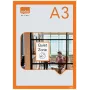 Nobo isekleepuv magnetiline plakatiraam A3, oranž