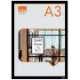 Nobo isekleepuv magnetiline plakatiraam A3, must, A3, must, portree/maastik, 235 mm, 10 mm, 450 mm