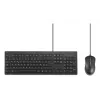 Kensington K75452BE, juhtmega, USB, membraan, AZERTY, must, hiir kaasas
