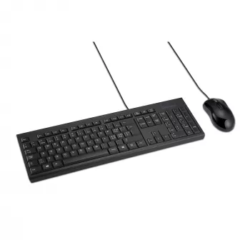 Kensington K75452CH, juhtmega, USB, membraan, QWERTZ, must, hiir kaasas
