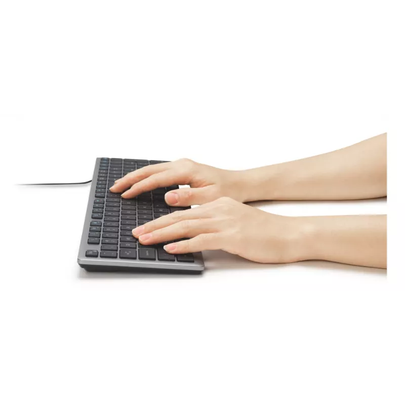 Kensington KB515 EQ USB-C/USB-A juhtmega klaviatuur, täissuuruses (100%), juhtmega, USB, käärikklahviga lüliti, QWERTY, hall