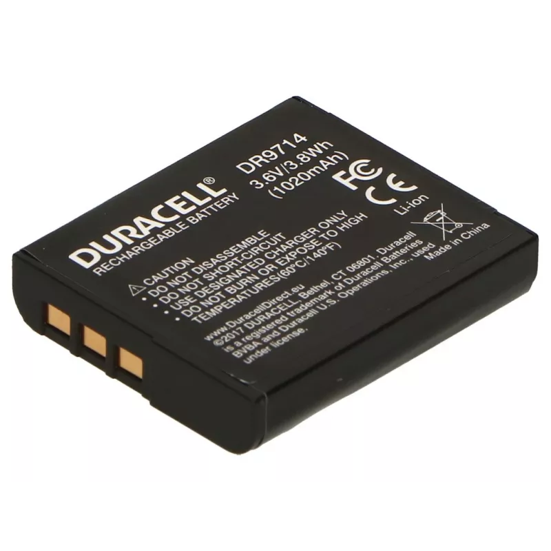 Duracell kaamera aku - asendab Sony NP-BG1 akut, 1020 mAh, 3,6 V, liitium-ioon (Li-Ion)