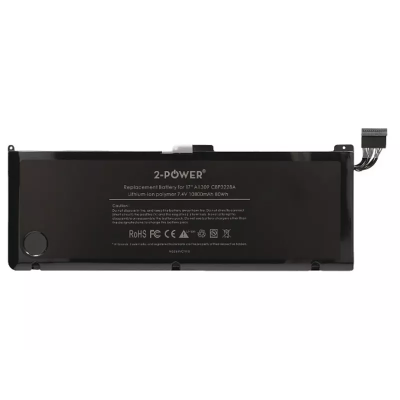 2-Power 7,4 V 11200 mAh liitiumpolümeer sülearvuti aku, aku, Apple MacBook Pro 17-tolline A1297 (Mid 2009 EMC2272/EMC2329, Mid 2010 EMC2352)