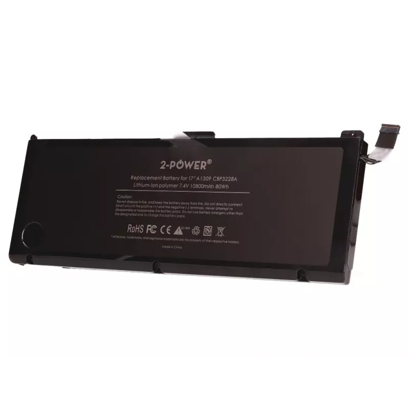 2-Power 7,4 V 11200 mAh liitiumpolümeer sülearvuti aku, aku, Apple MacBook Pro 17-tolline A1297 (Mid 2009 EMC2272/EMC2329, Mid 2010 EMC2352)