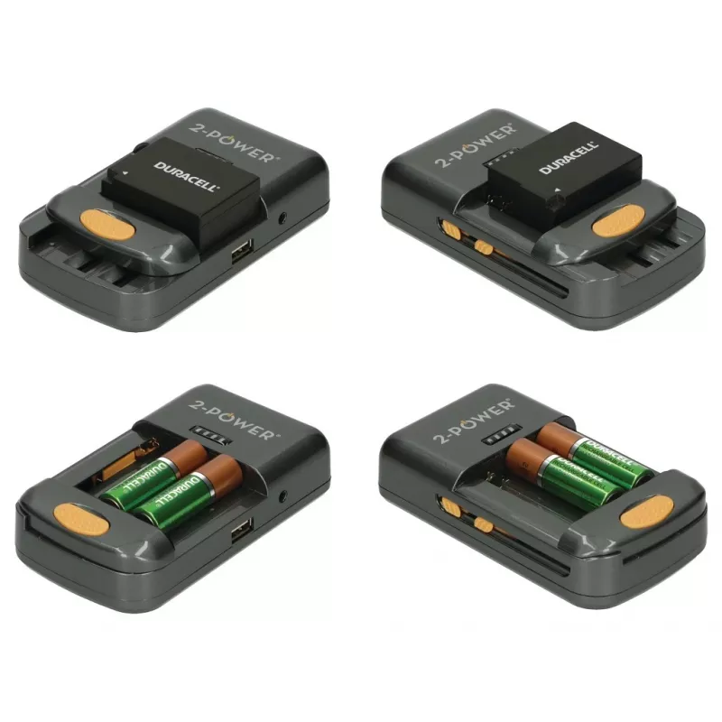 2-Power universaalne kaamera akulaadija - jaemüük, liitiumioon (Li-Ion), nikkel-metallhüdriid (NiMH), AA, AAA