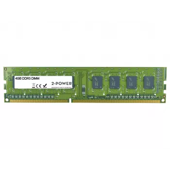 2-Power 4 GB DDR3 1333 MHz DIMM-mälu, 4 GB, 1 x 4 GB, DDR3, 1333 MHz, 240-kontaktiline DIMM, roheline