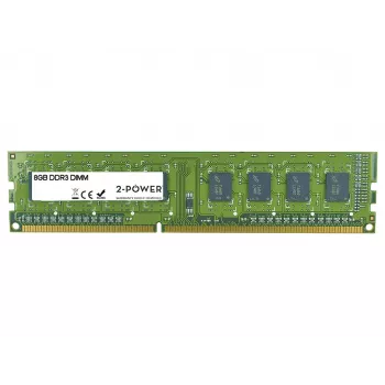 2-Power 8GB MultiSpeed 1066/1333/1600 MHz DIMM-mälu, 8 GB, 1 x 8 GB, DDR3, 1600 MHz, 240-kontaktiline DIMM, roheline