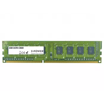 2-Power 2GB DDR3 1333MHz DR DIMM mälu, 2 GB, 1 x 2 GB, DDR3, 1333 MHz, 240-pin DIMM