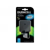 Duracell 2x2.4A USB telefoni/tahvelarvuti laadija, siseruumidesse, vahelduvvool, 5 V, must