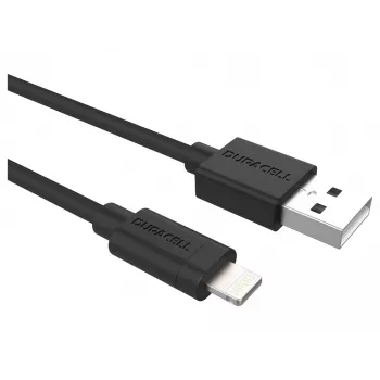 Duracelli sünkroonimis-/laadimiskaabel 2 m must, 2 m, USB A, Lightning, 2.0, must