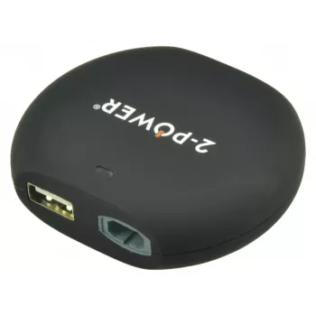 2-Power 12 V autolaadija 15–20 V 90 W + 2,1 A USB, 15 V, must, 54 mm, 67 mm, 18 mm, 194 g