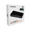 2-Power USB 3.0 kahe ekraaniga dokkimisjaam, dokkimine, 3,5 mm, USB A-tüüp, USB B-tüüp, 10,100,1000 Mbit/s, must, 5 Gbit/s