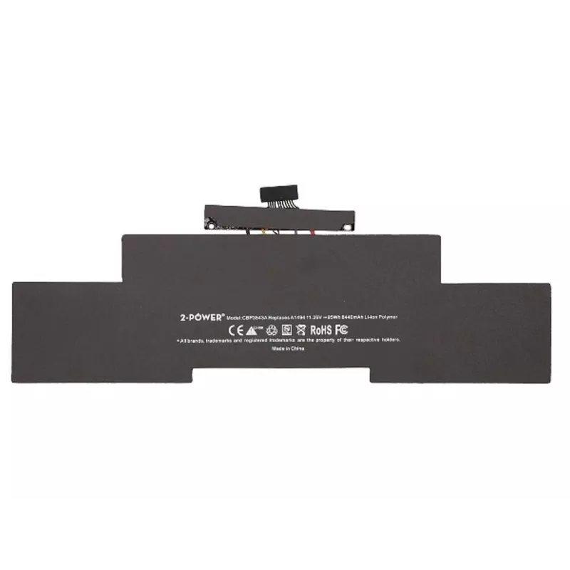 2-Power 11,26 V 8400 mAh liitiumpolümeer sülearvutiaku, aku, Apple MacBook Pro 15-tolline A1398, hiline 2013 (EMC2674, EMC2745), kesk 2014 (EMC 2876, EMC2861)