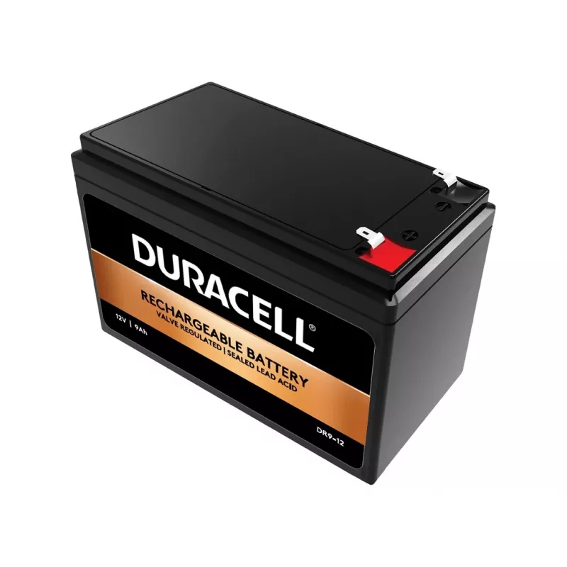 Duracell 12V 9Ah VRLA aku, suletud pliiaku (VRLA), 12 V, 9 Ah, 9000 mAh, 108 Wh, 2,4 kg