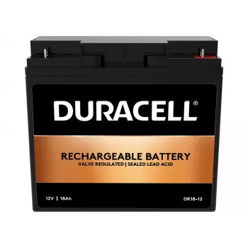 Duracell 12V 18Ah VRLA aku, suletud pliiaku (VRLA), 12 V, 18 Ah, 18000 mAh, 216 Wh, must