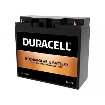 Duracell 12V 18Ah VRLA aku, suletud pliiaku (VRLA), 12 V, 18 Ah, 18000 mAh, 216 Wh, must