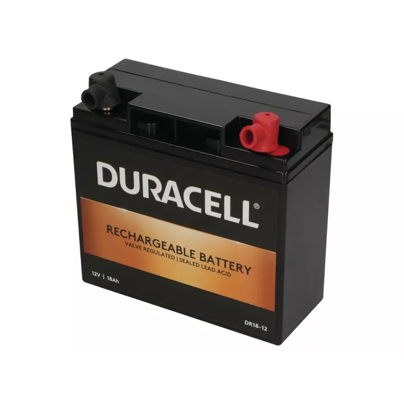 Duracell 12V 18Ah VRLA aku, suletud pliiaku (VRLA), 12 V, 18 Ah, 18000 mAh, 216 Wh, must