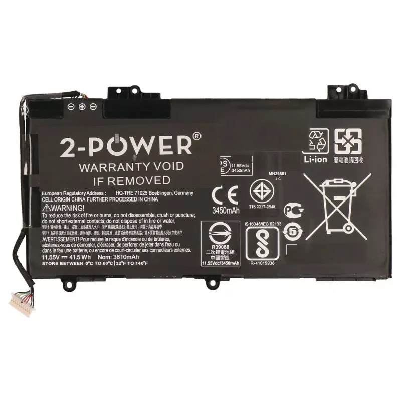 2-Power CBP3615A sülearvuti varuosa Aku