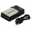 Duracell digikaamera akulaadija, USB, siseruumides kasutatav akulaadija, Canon NB-4L, NB-5L, must, 5 V, 5 V